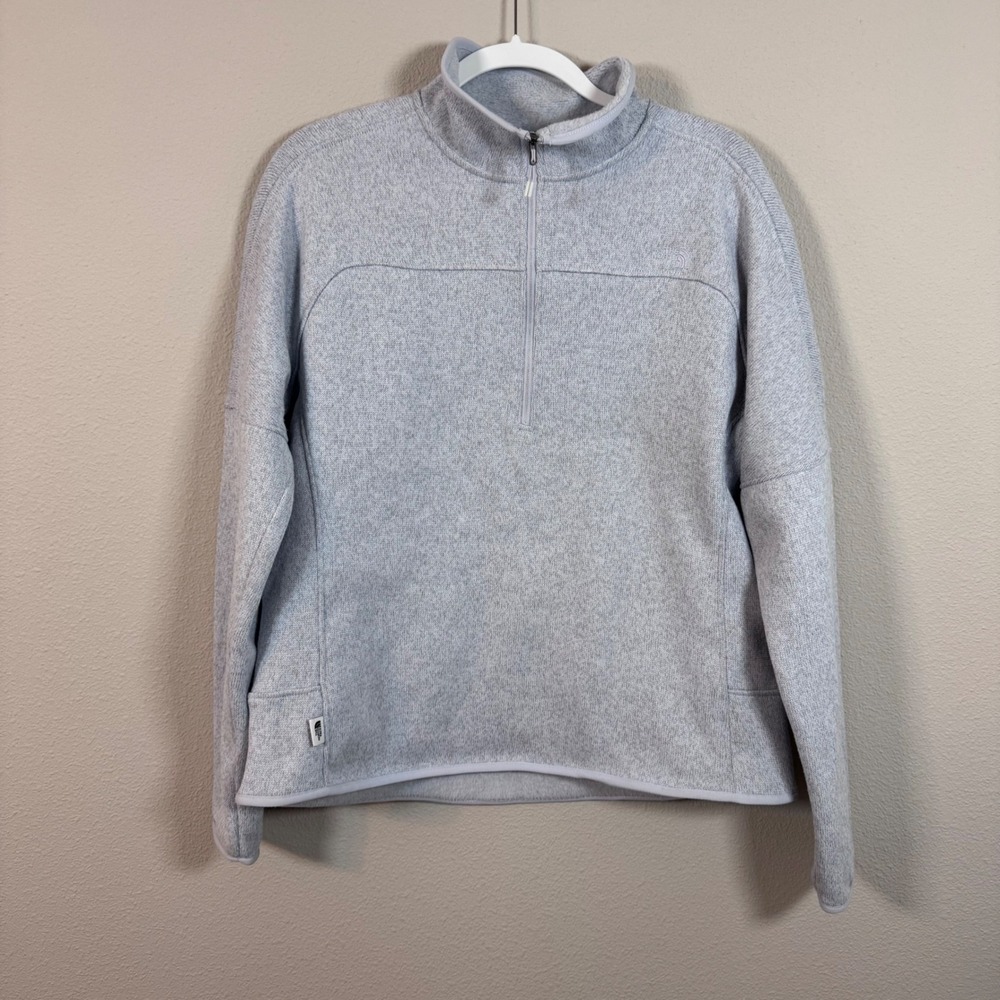 The North Face Front Range Quarter Zip Pullover Heathered Grey Outdoor Women's L